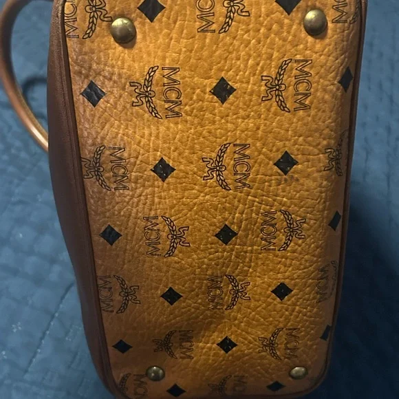 MCM Cognac Leather Women's Bag - Picture 6 of 8